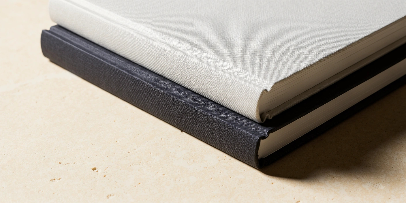 Curated book collection on stone